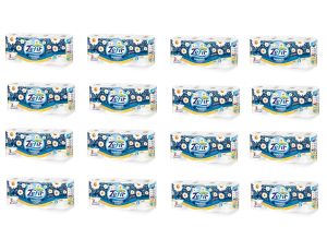 128 Rollen Toilettenpapier 157 Blatt, Klopapier, WC-Papier 3 lagig Kamille duftet